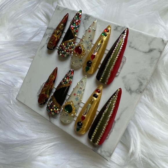 “Louis Vuitton” Designed Press On Nail Set - Picture 3 of 4